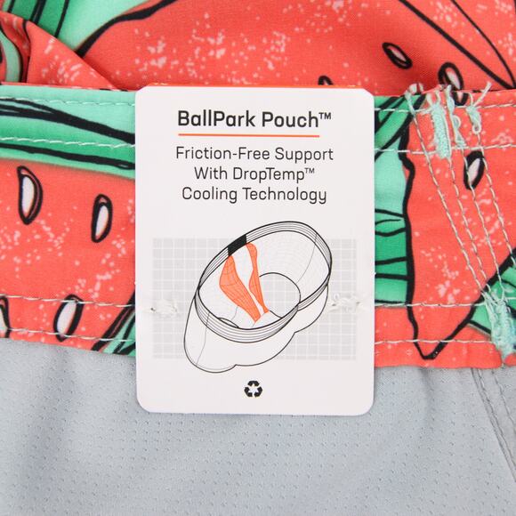 SAXX Swim Trunks Board Shorts Swim Wear Betawave 2N1 Red Watermelon Ballpark 34 - Picture 5 of 10